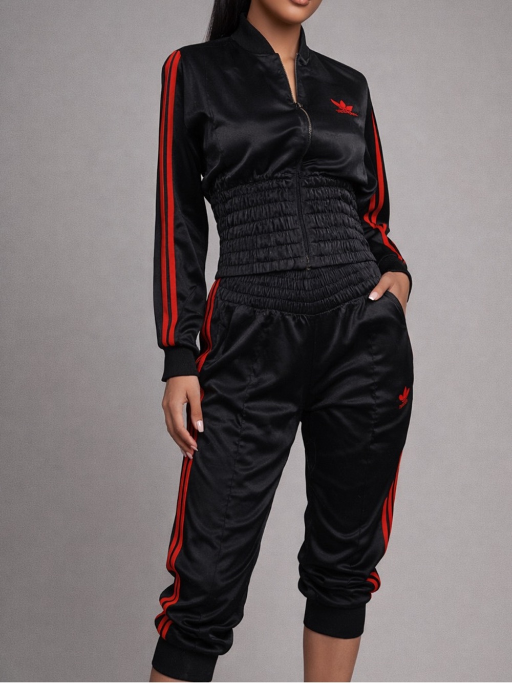 adidas Black Trefoil Pullover Hoodie